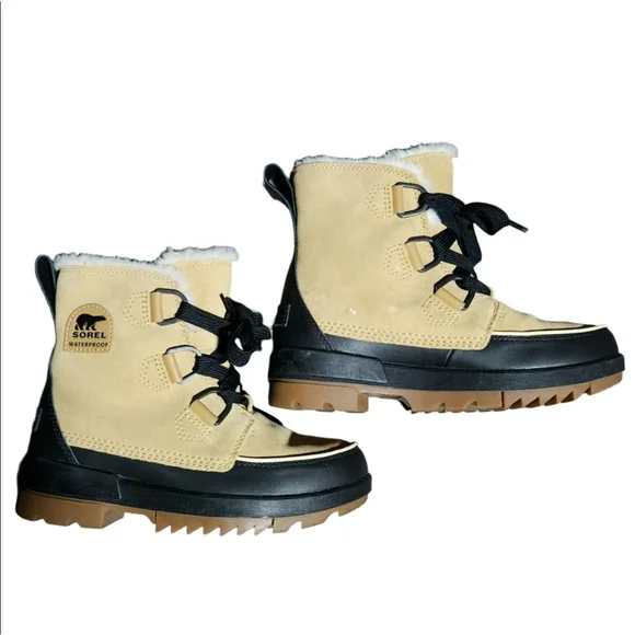 Sorel Tivoli IV Boots Womens Size 6 Beige Black - Picture 2 of 8